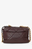 Pre-Loved Chanel™ 2019-20 Burgundy Leather Large 19 Flap Chain Bag