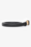 Christian Dior Black Leather Bobby Narrow Belt Size 75
