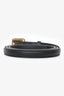 Christian Dior Black Leather Bobby Narrow Belt Size 75