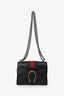 Gucci Black Leather Mini Dionysus Web Mixed Hardware Chain Bag