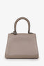 Delvaux Grey Calf Leather Surpique Brillant Mini Bag SHW with Strap