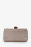 Delvaux Grey Calf Leather Surpique Brillant Mini Bag SHW with Strap