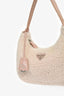 Prada Beige Re-Nylon Re-Edition 2005 Crossbody Bag with Chain & Pouch