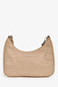 Prada Beige Re-Nylon Re-Edition 2005 Crossbody Bag with Chain & Pouch