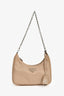 Prada Beige Re-Nylon Re-Edition 2005 Crossbody Bag with Chain & Pouch