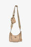 Prada Beige Re-Nylon Re-Edition 2005 Crossbody Bag with Chain & Pouch