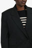 Agolde x Shorditch Ski Club Black Double Breasted Blazer Size M