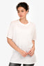 Anine Bing White Cotton T-Shirt Size M