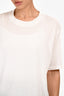 Anine Bing White Cotton T-Shirt Size M