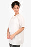 Anine Bing White Cotton T-Shirt Size M
