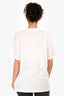 Anine Bing White Cotton T-Shirt Size M