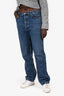 Agolde Blue Denim Straight Leg '90s Pinch' Jeans Size 31