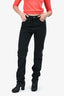 Saint Laurent 2024 Dark Wash Denim Straight Leg Jeans Size 30