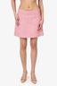Gucci Pink Tweed Short Skirt Size 46