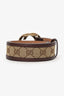 Gucci Brown 'GG' Monogram Belt Size 75