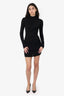 Alexander Wang Black Long Sleeve Cowl Neck Dress Size XS