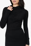 Alexander Wang Black Long Sleeve Cowl Neck Dress Size XS