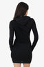Alexander Wang Black Long Sleeve Cowl Neck Dress Size XS