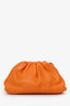 Bottega Veneta Orange Leather Mini Pouch