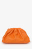 Bottega Veneta Orange Leather Mini Pouch