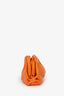 Bottega Veneta Orange Leather Mini Pouch