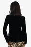 Nicolas Black Velvet Single Breasted Blazer Size 2