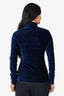 MM6 Maison Margiela Velvet Navy Long Sleeve Turtle Neck Size S