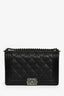 Pre-Loved Chanel™ 2013-14 Black Quilted Calfskin Large Boy Bag