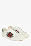 Gucci White Leather Web Ace Sneakers Size 7.5 Mens