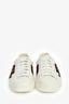 Gucci White Leather Web Ace Sneakers Size 7.5 Mens