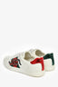 Gucci White Leather Web Ace Sneakers Size 7.5 Mens