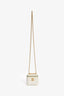 Pre-Loved Chanel™ 2022 White Lambskin Mini Vanity On Chain