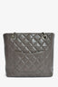 Pre-Loved Chanel™ 2010-11 Grey Caviar Leather Petite Shopping Tote