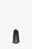 Saint Laurent Grey Croc Embossed Medium 'Kate' Shoulder Bag