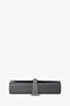 Saint Laurent Grey Croc Embossed Medium 'Kate' Shoulder Bag