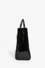 Christian Dior 2015 Black Patent Leather Large Lady Dior with Strap