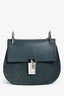 Chloe Blue Suede/Leather 'Drew' Crossbody Bag
