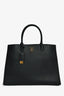 Burberry Black Leather 'Frances' Tote Bag