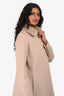 Max Mara Studio Beige Virgin Wool/ Mink Fur Collar Jacket Size 36