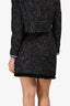 Sandro Black/Blue/Pink Tweed Mini Skirt Size 38