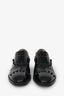 Valentino Black Brushed Leather Rockstud Loafers Size 39
