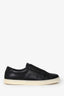 Fendi Black Leather Logo Slip Ons Size 39
