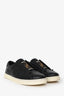 Fendi Black Leather Logo Slip Ons Size 39