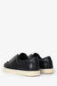 Fendi Black Leather Logo Slip Ons Size 39