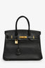 Hermès 2007 Black Vache Liegee Birkin 30