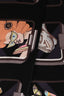 Hermès Black Animal/Train Printed Silk Twilly