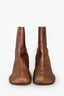 Dries Van Noten Orange/Pink Metallic Heeled Boots Size 41