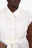 Dries Van Noten White Cotton Double Pocket Tunic Size M