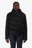 Helmut Lang Black Satin Puffer Jacket Size L
