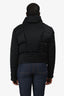Helmut Lang Black Satin Puffer Jacket Size L